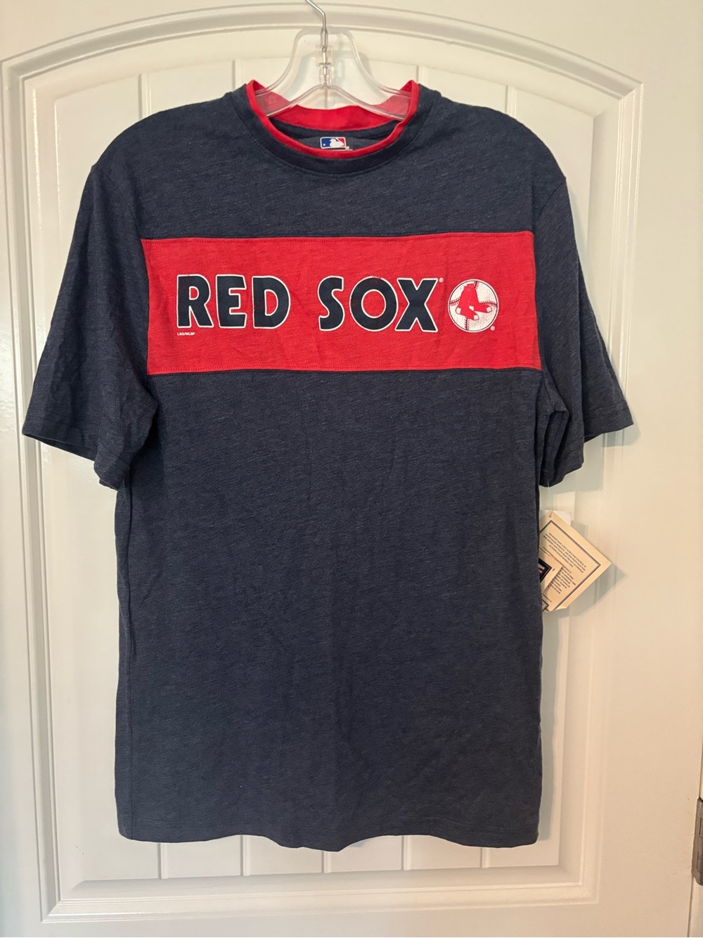 Boys Boston Red Sox Navy & Red Graphic T-Shirt